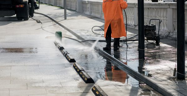 Parking Lot Pressure Washing in Green Bay